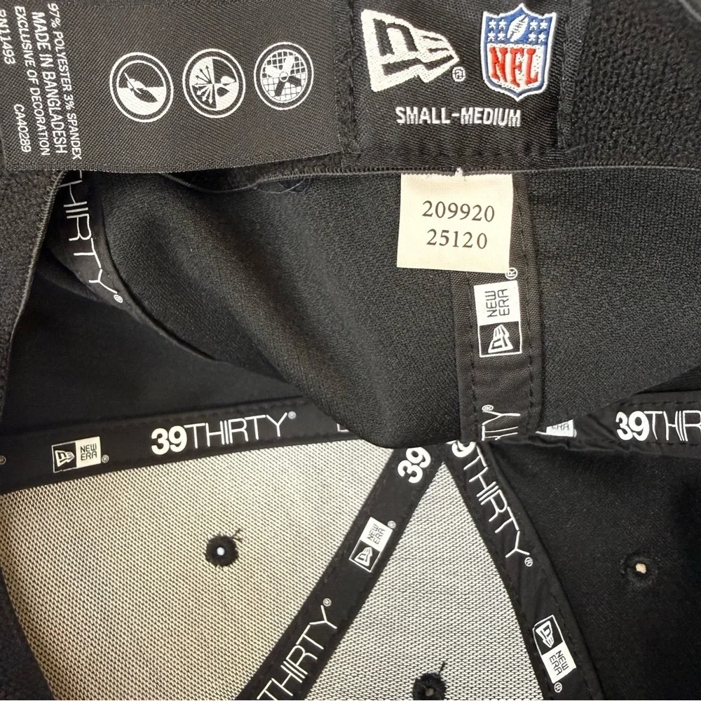New Era 2025‎ Sideline Hot Weather Saints 39THIRTY Stretch Fit Hat S/M NFL NWT